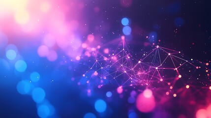 Abstract social network background with interconnection