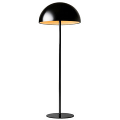Aufkleber - Sleek modern black floor lamp with a dome shade