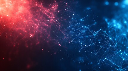 Abstract social network background with interconnection