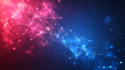 Abstract social network background with interconnection