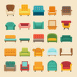 © ZaqiRauf - Sofa Icons, Couch Vector Pack, Furniture Clipart Collection