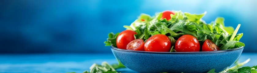 Vibrant bowl of fresh garden vegetables, a colorful and healthy meal for nutritious diet