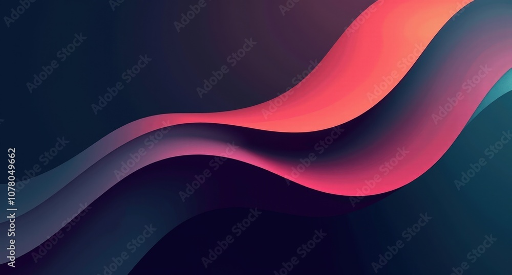 Periwinkle, marigold, plum, and teal tones create smooth contours on a dark background, forming a serene, dreamlike abstract gradient in Blender Cycles style.