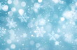 © LenaPolia - abstract christmas background with falling snoflakes and soft bokeh, cold colors and cozy atmosphere