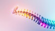 © San - Abstract Spinal Column Representation