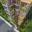 © Cgi - Sculpting Skies Captivating Exterior Designs in 3D Rendered Luxury Apartment Buildings