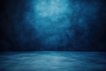 blue smoky background with empty space.