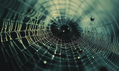 spider web with spider web on the background