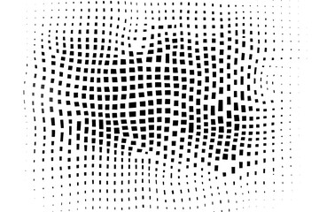 optical dots black pattern on transparent background