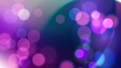 Poster - Bokeh lights. Abstract blurred background. Vibrant blur light effect. Vector illustration.