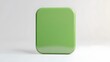 © Gary - Blank Mobile application icon, button - green square with round corners. 3d rendering, white background