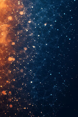 Wall Mural - A blue and orange background with a lot of dots