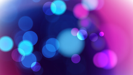 Poster - Bokeh lights. Vibrant blur light effect. Abstract blurred background. Vector illustration.