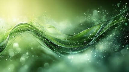 Canvas Print - futuristic green background for ads