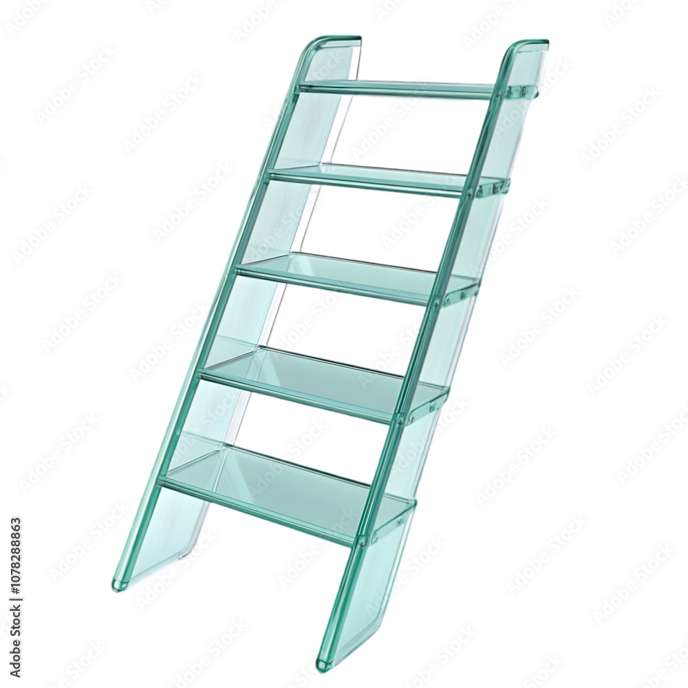 glass-ladder-isolated-on-transparent-background-png-stock