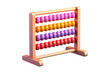 © Nattapol - Colorful Wood Abacus Isolated On Transparent Background. Children's toys