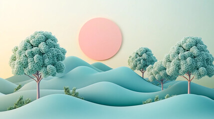3d render Transparent glossy glass abstract background wallpaper