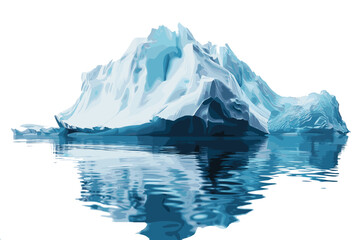 Wall Mural - Iceberg with a plastic garbage bag underwater, the concept of pollution of the oceans and nature. Garbage in the water and melting glaciers. Environmental pollution