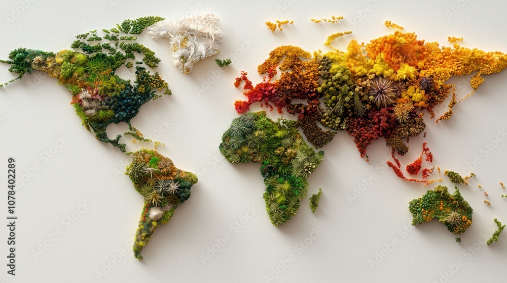 Explore the stunning biogeography map showcasing diverse ecosystems ...