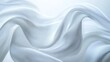 © Aisha - 3d abstract white wavy smooth background