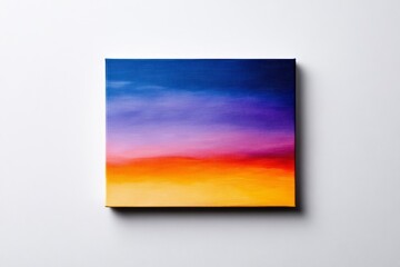 Wall Mural - Colorful Nebula Space Scene Isolated On White Background, Vibrant Palette 