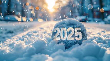 Aufkleber - Creative happy new year 
