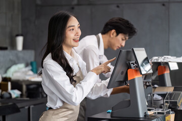 Wall Mural - young entrepreneurs working in a modern startup office environment with technology and innovation
