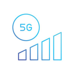 5g Signal vector icon