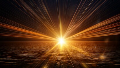 Wall Mural - starlight special glow on transparent bright star glow sunlight special effect spark of golden glowi