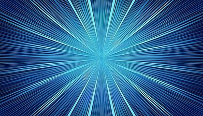 Wall Mural - decorative blue background with starburst design