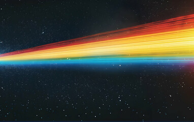 Wall Mural - a grainy vhs-style image of an aurora borealis in space, with the sky displaying a blend of blue and