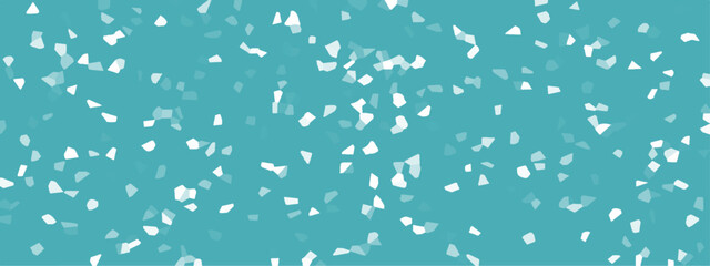 Fototapete - Abstract background of crystallized. Aqua colored Geometric Retro tiles pattern. Blue paper texture background and terrazzo flooring texture polished stone pattern.