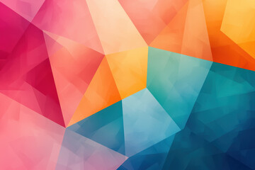 Wall Mural - A vibrant abstract background featuring colorful geometric shapes and soft gradients, perfect for creative projects and digital designs.