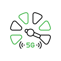 Fast Internet vector icon
