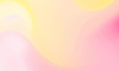 Wall Mural - abstract blurred beautiful glowing pastel pink and yellow gradient background
