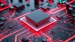 © typepng - Quantum computer super microchip semiconductor visualization