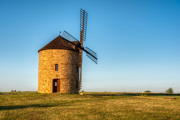 Rural landscape with an old mill