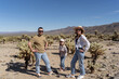 © Julija - Family in Joshua tree National Park, Cholla cactus garden. USA, California.