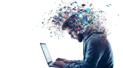 Programmer Developing Software with JavaScript Code, Embracing IoT and Digital Innovations