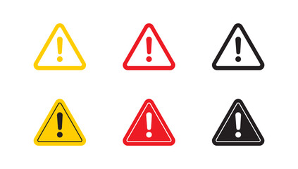 warning, precaution, attention, alert icon, exclamation mark in the triangle shape. symbol or icon f
