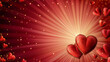 © Юлия Серая - a background for a poster for a Valentine's Day, copyspace in a centre, movie theater theme,