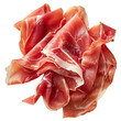 © Thodsaporn - Italian prosciutto crudo or Spanish jamon isolated on a transparent background