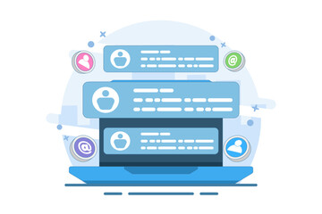 new email concept displayed on computer screen, email marketing, online business strategy, advertisi