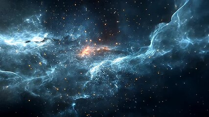 a rotating galaxy, as billions of stars dance across the night sky in a captivating display of celes