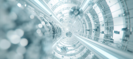futuristic spaceship machine tunnel background 11