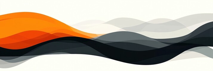 Wall Mural - Colorful abstract waves representing fluid motion and creativity.