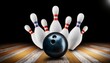 © Usman - bowling ball hitting pins