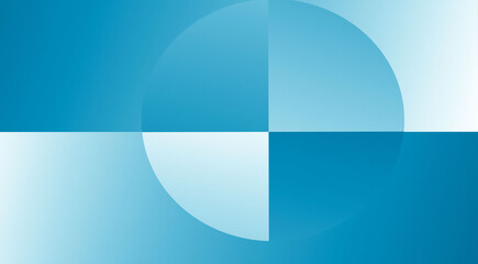 Wall Mural - abstract geometric square circle pattern corporate business style light blue cyan turquoise tone dec