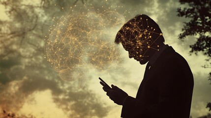 Aufkleber - Businessman Thinking About New Ideas