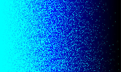 Fototapete - The abstract halftone background consists of different dots and abstract blue glowing